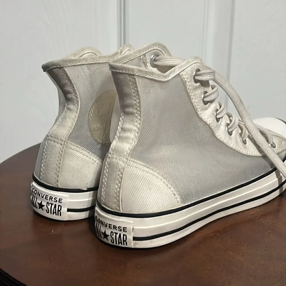 🔥 Converse Hi-Top Transparent Special Edition‎ Chuck Taylor Sneakers Women Sz 7